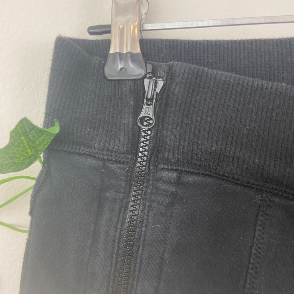 Lululemon black side zipper waist jogger pants 4 - Picture 3 of 3